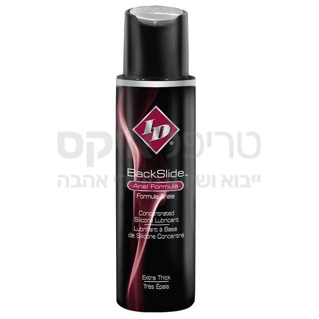 BACK SLIDE ANAL -  ג'ל סיכה מקצועי החדרה אנאלי על בסיס סיליקון טהור, להחלקה והורדת סף כאב בחדירה אנאלית. מיועד לסיכוך לזמן ארוך במיוחד,  בטוח לשימוש, ואינו דביק או מכתים. מאושר על ידי משרד הבריאות הישראלי והFDA האמריקני. רק אצלנו - אריזת חיסכון משתלמת!